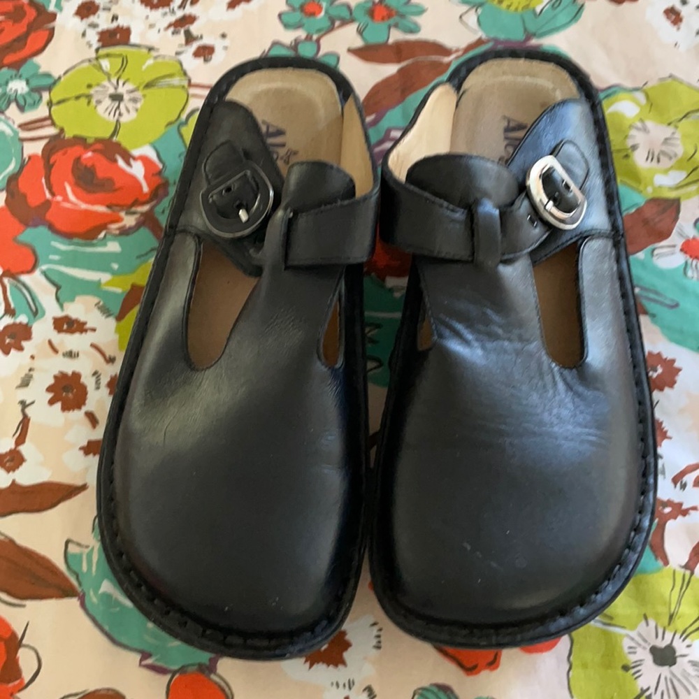 Alegria Slip-On Clogs - Leather